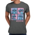 thumbnail image 1 of Disney Lilo & Stitch Comic Panel Expressions Mens T-Shirt (Charcoal, S-XXXL), 1 of 4