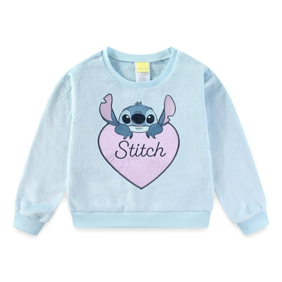 Disney Lilo & Stitch Crewneck Pullover Sweatshirt (Girls), Sizes 7-12