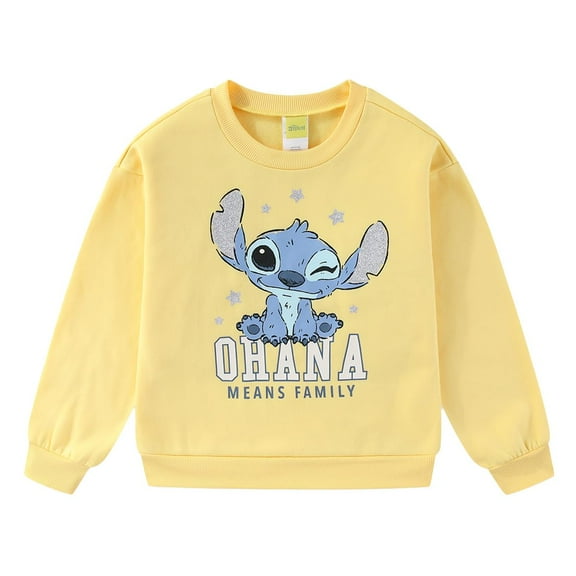 Disney Lilo & Stitch Crewneck Pullover Sweatshirt (Girls), Sizes 7-16