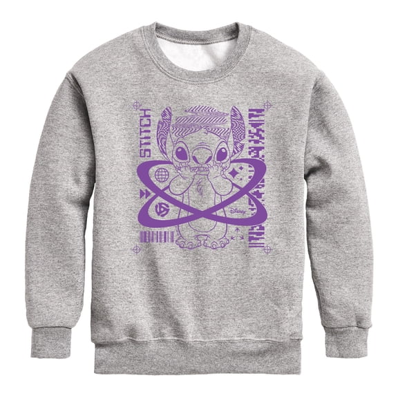 Disney - Lilo & Stitch - Crop Marks Stitch - Toddler & Youth Crewneck Fleece Sweatshirt