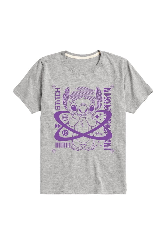 - Lilo & Stitch - Crop Marks Stitch - Toddler & Youth Short Sleeve Graphic T-Shirt