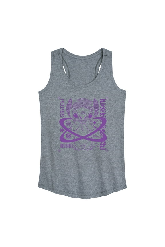 - Lilo & Stitch - Crop Marks Stitch - Women's Racerback Tank Top