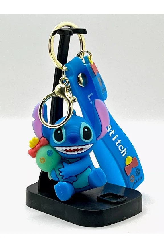 Lilo & Stitch Deluxe PVC Keychain with keyring