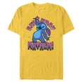 thumbnail image 1 of Disney Lilo & Stitch Disco Dance Birthday Mayhem! - Short Sleeve Blended T-Shirt for Adults - Customized-Yellow, 1 of 5