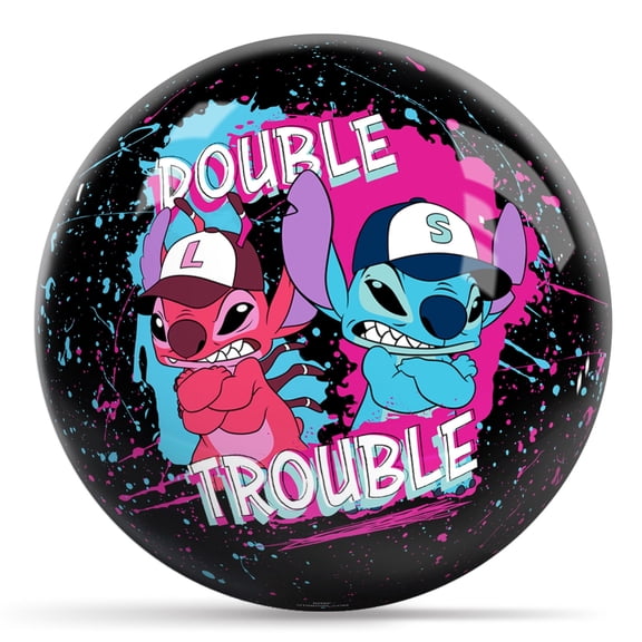 Disney Lilo & Stitch Double Trouble Undrilled Bowling Ball