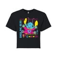 thumbnail image 1 of Disney - Lilo & Stitch - Drop The Beat - Juniors Cropped Cotton Blend T-Shirt, 1 of 5