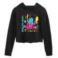 thumbnail image 1 of Disney - Lilo & Stitch - Drop The Beat - Juniors Cropped Pullover Hoodie, 1 of 5