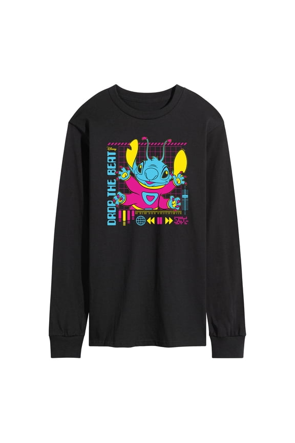 - Lilo & Stitch - Drop The Beat - Men's Long Sleeve T-Shirt