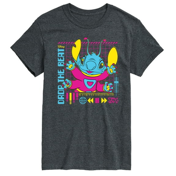 Disney - Lilo & Stitch - Drop The Beat - Men's Short Sleeve Graphic T-Shirt
