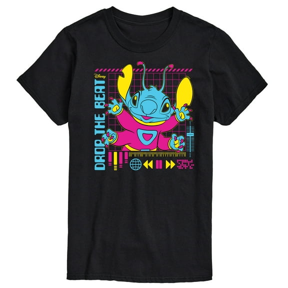 Disney - Lilo & Stitch - Drop The Beat - Men's Short Sleeve Graphic T-Shirt