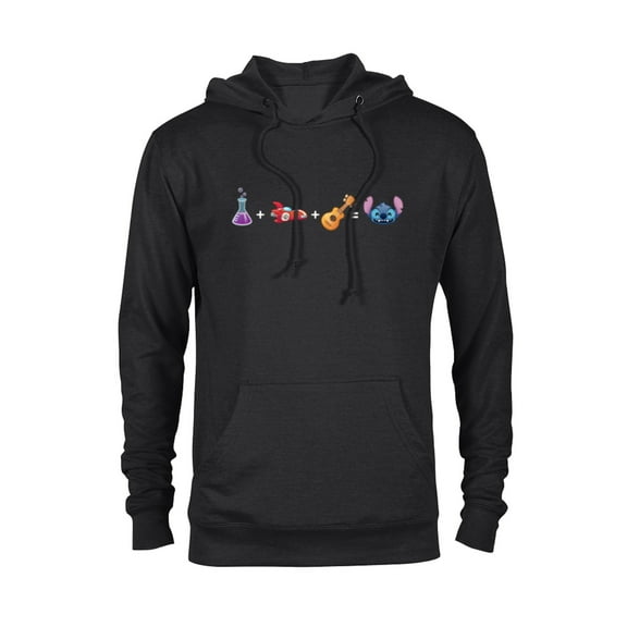 Disney Lilo & Stitch Emoji Code Formula - Pullover Hoodie for Adults - Customized-Black