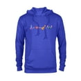 thumbnail image 1 of Disney Lilo & Stitch Emoji Code Formula - Pullover Hoodie for Adults - Customized-Navy, 1 of 5