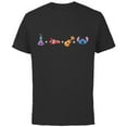 thumbnail image 1 of Disney Lilo & Stitch Emoji Code Formula - Short Sleeve Cotton T-Shirt for Adults - Customized-Black, 1 of 5