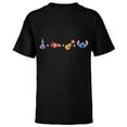 thumbnail image 1 of Disney Lilo & Stitch Emoji Code Formula - Short Sleeve T-Shirt for Kids - Customized-Black, 1 of 5