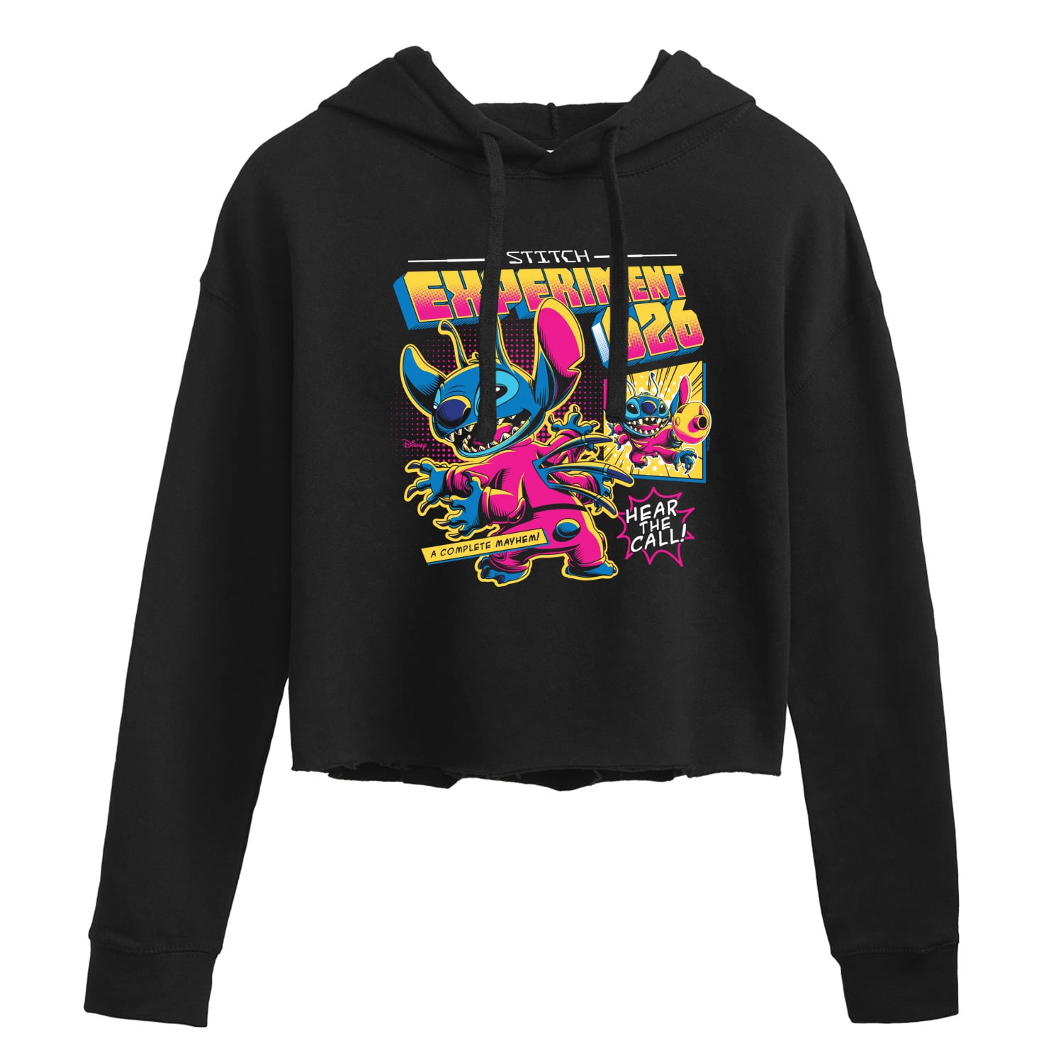 Disney - Lilo & Stitch Cropped Graphic Hoodie