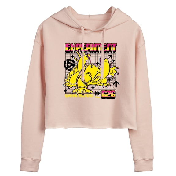 Disney - Lilo & Stitch - Experiment 626 - Juniors Cropped Pullover Hoodie
