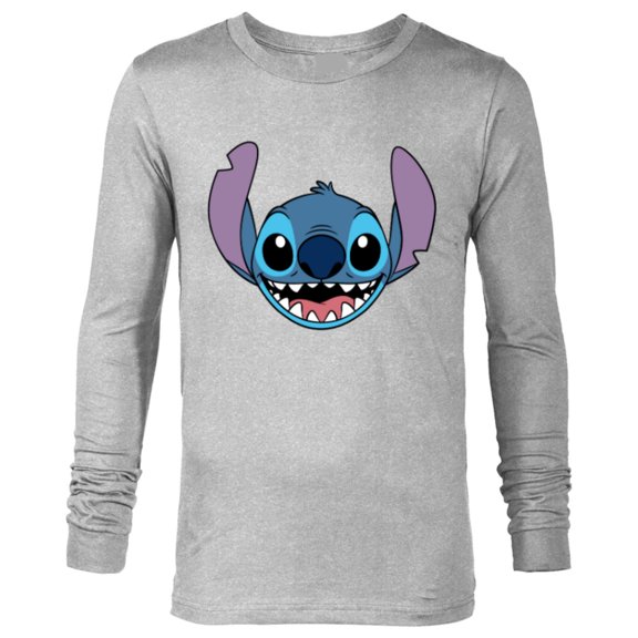 Disney Lilo & Stitch Experiment 626 Smiling Big Face Costume - Long Sleeve T-Shirt for Men - Customized-Athletic Heather