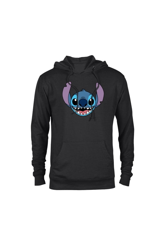 Lilo & Stitch Experiment 626 Smiling Big Face Costume - Pullover Hoodie for Adults - Customized-Black