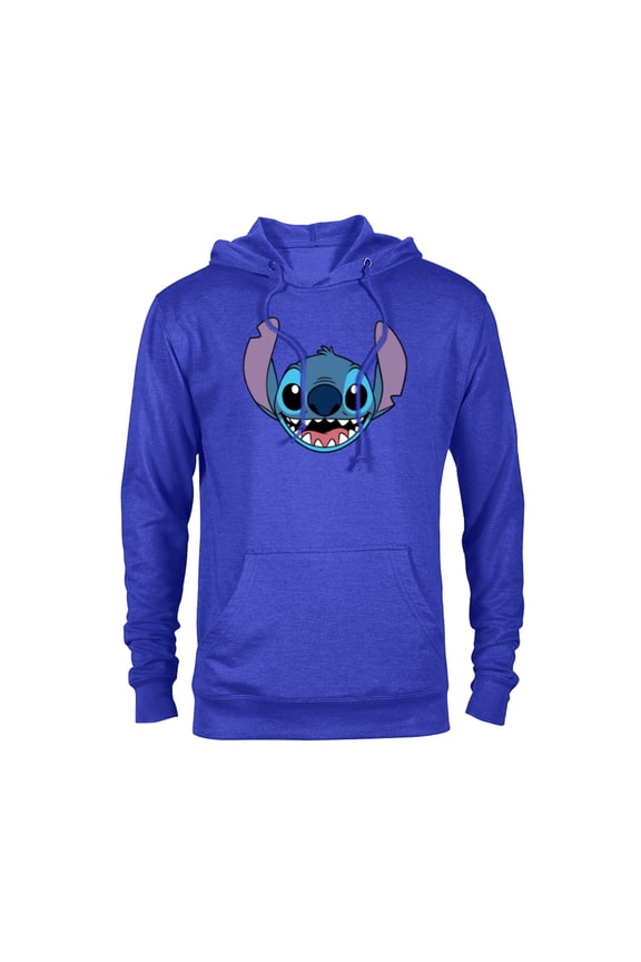Lilo & Stitch Experiment 626 Smiling Big Face Costume - Pullover Hoodie for Adults - Customized-Navy