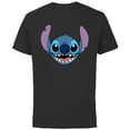 thumbnail image 1 of Disney Lilo & Stitch Experiment 626 Smiling Big Face Costume - Short Sleeve Cotton T-Shirt for Adults - Customized-Black, 1 of 5