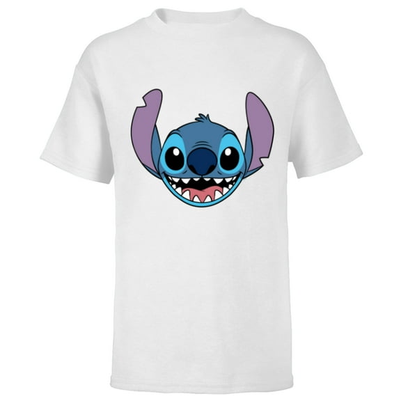 Disney Lilo & Stitch Experiment 626 Smiling Big Face Costume - Short Sleeve T-Shirt for Kids - Customized-White