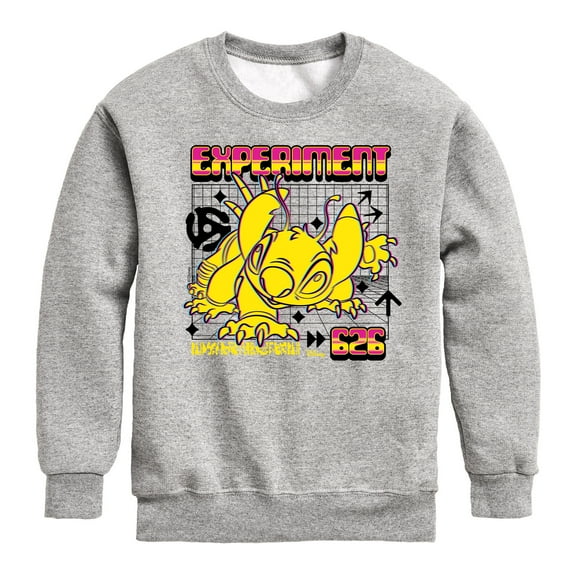 Disney - Lilo & Stitch - Experiment 626 - Toddler & Youth Crewneck Fleece Sweatshirt