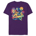 thumbnail image 1 of Disney Lilo & Stitch Family Trip Best Vacation Ever 2024 - Short Sleeve Blended T-Shirt for Adults - Customized-Purple, 1 of 5