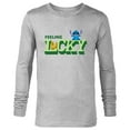 thumbnail image 1 of Disney Lilo & Stitch Feeling Lucky St Patrick’s Day - Long Sleeve T-Shirt for Men - Customized-Athletic Heather, 1 of 5