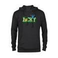 thumbnail image 1 of Disney Lilo & Stitch Feeling Lucky St Patrick’s Day - Pullover Hoodie for Adults - Customized-Black, 1 of 5
