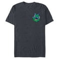 thumbnail image 1 of Disney Lilo & Stitch Four-Leaf Clover St Patrick’s Day - Short Sleeve Blended T-Shirt for Adults - Customized-Navy Heather, 1 of 5