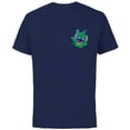 thumbnail image 1 of Disney Lilo & Stitch Four-Leaf Clover St Patrick’s Day - Short Sleeve Cotton T-Shirt for Adults - Customized-Navy, 1 of 5
