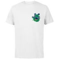 thumbnail image 1 of Disney Lilo & Stitch Four-Leaf Clover St Patrick’s Day - Short Sleeve Cotton T-Shirt for Adults - Customized-White, 1 of 5