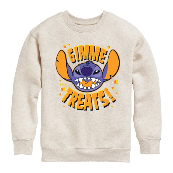 Disney - Lilo & Stitch - Gimme Treats Candy Corn - Toddler & Youth Crewneck Fleece Sweatshirt