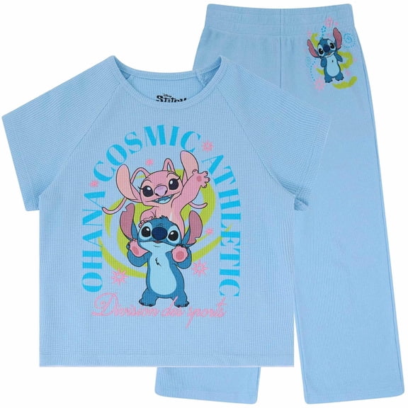 Disney Lilo & Stitch Girls Shirt & Pants Outfit Set, Sizes 4-16