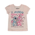thumbnail image 1 of Disney Lilo & Stitch Girls' Angel T-Shirt Color: pink Size: 12, 1 of 3