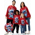 thumbnail image 1 of Disney Lilo & Stitch Girls Boys Graphic Hoodie Sweatshirts Family Christmas Matching Sets Pullover Ugly Sweatshirts, 1 of 9