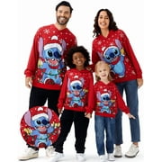 DISNEY Lilo & Stitch Girls Boys Graphic Hoodie Sweatshirts Family Christmas Matching Sets Pullover Ugly Sweatshirts