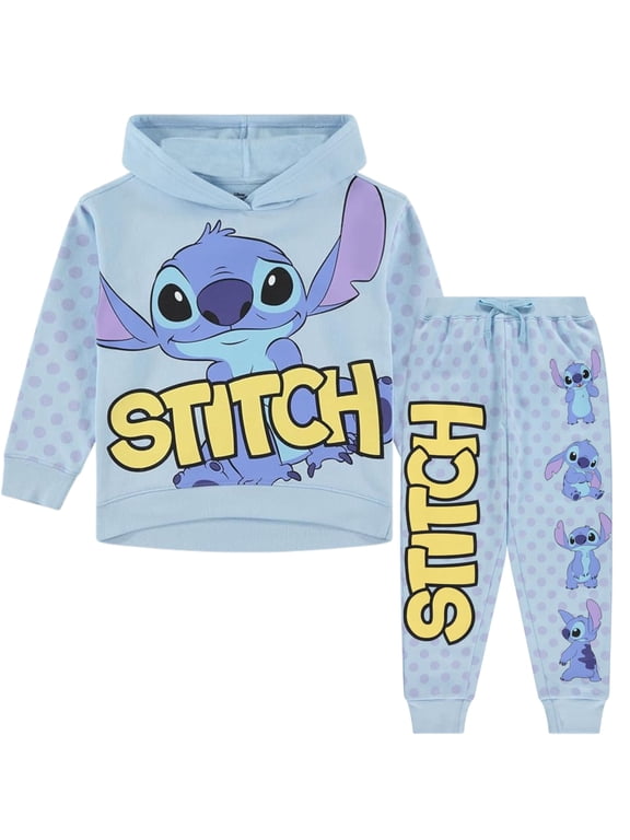 Lilo & Stitch Girls Clothing Set, Hoodie & Joggers, 2-Piece, 4-16
