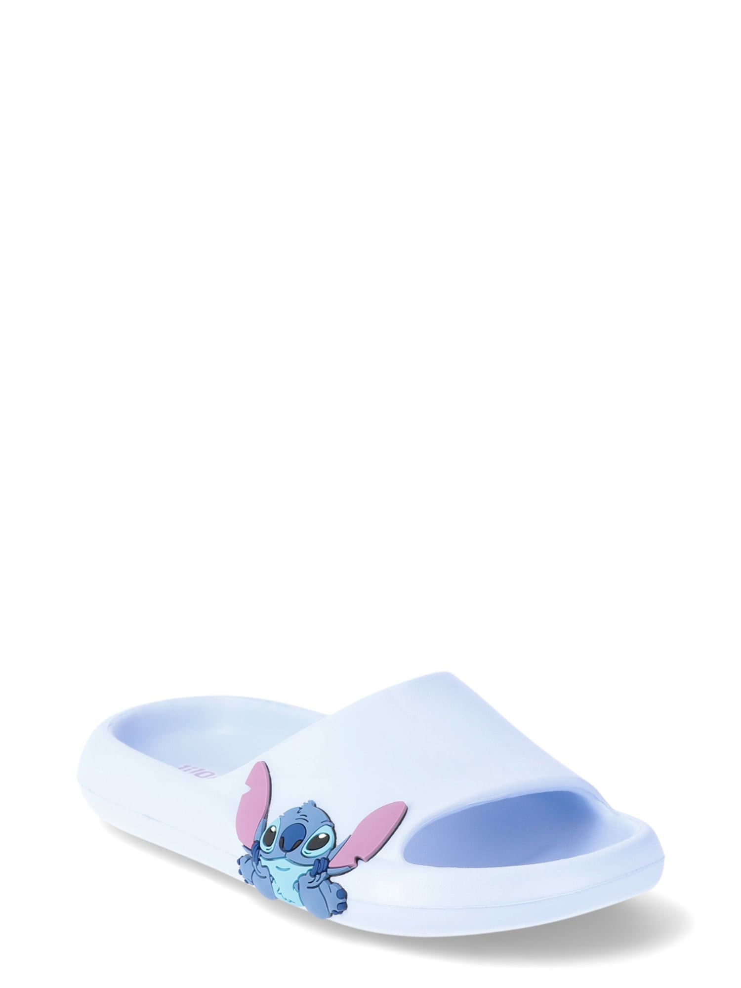 【COLOR iN ID】Square Stitch Flip Flops Lilo & Stitch Girls Tropical Comfort Slide Sandals - Playful