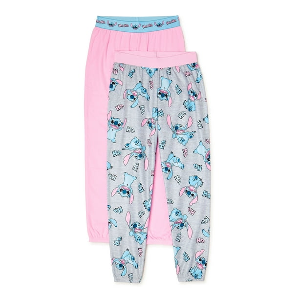 Disney Lilo & Stitch Girls Exclusive Pajama Pants, 2-Pack, Sizes 4-12 ...