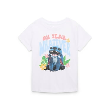 Disney Lilo & Stitch Live Action Girls Graphic Tee with Short Sleeves, Sizes 4-16