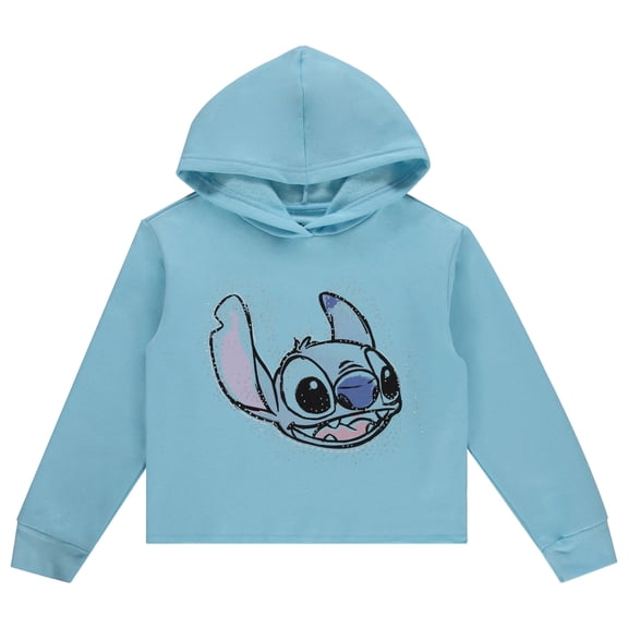 Disney Lilo & Stitch Girls Hoodie - Stitch Skimmer Pull Over Hoodie- Little and Big Girl Sizes 4-16
