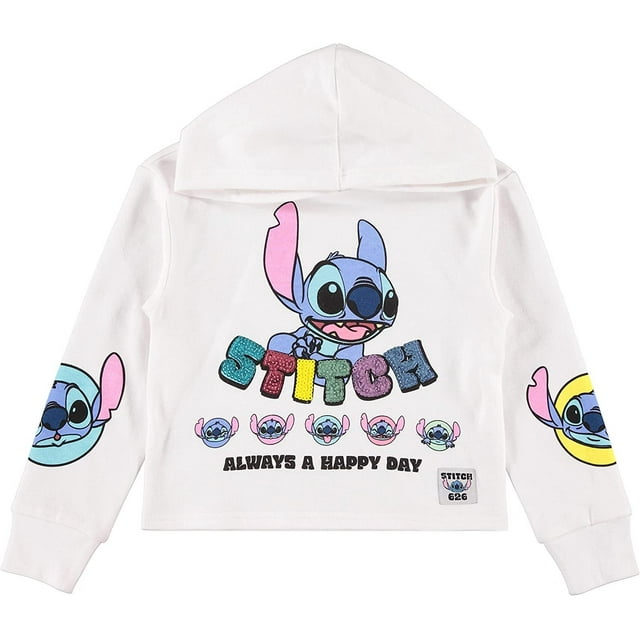 Disney Lilo & Stitch Girls Hoodie - Stitch Skimmer Pullover Hoodie ...
