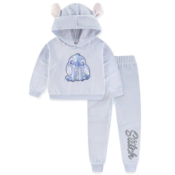 Disney Lilo & Stitch Girls Hoodie and Jogger Pants Outfit (Girls), 2 Piece Set, Sizes 4-6X