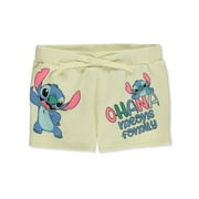 Disney Lilo & Stitch Girls' Ohana Shorts - off white, 7 - 8 (Big Girls)