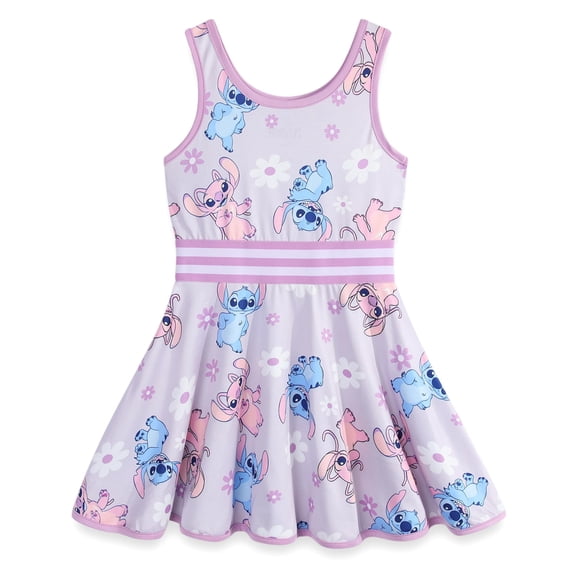 Disney Lilo & Stitch Girls Sleeveless Dress for (Girls), Sizes 4-12