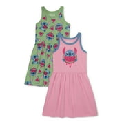 Disney Lilo & Stitch Girls Tank Dress, 2-Pack, Sizes 4-16