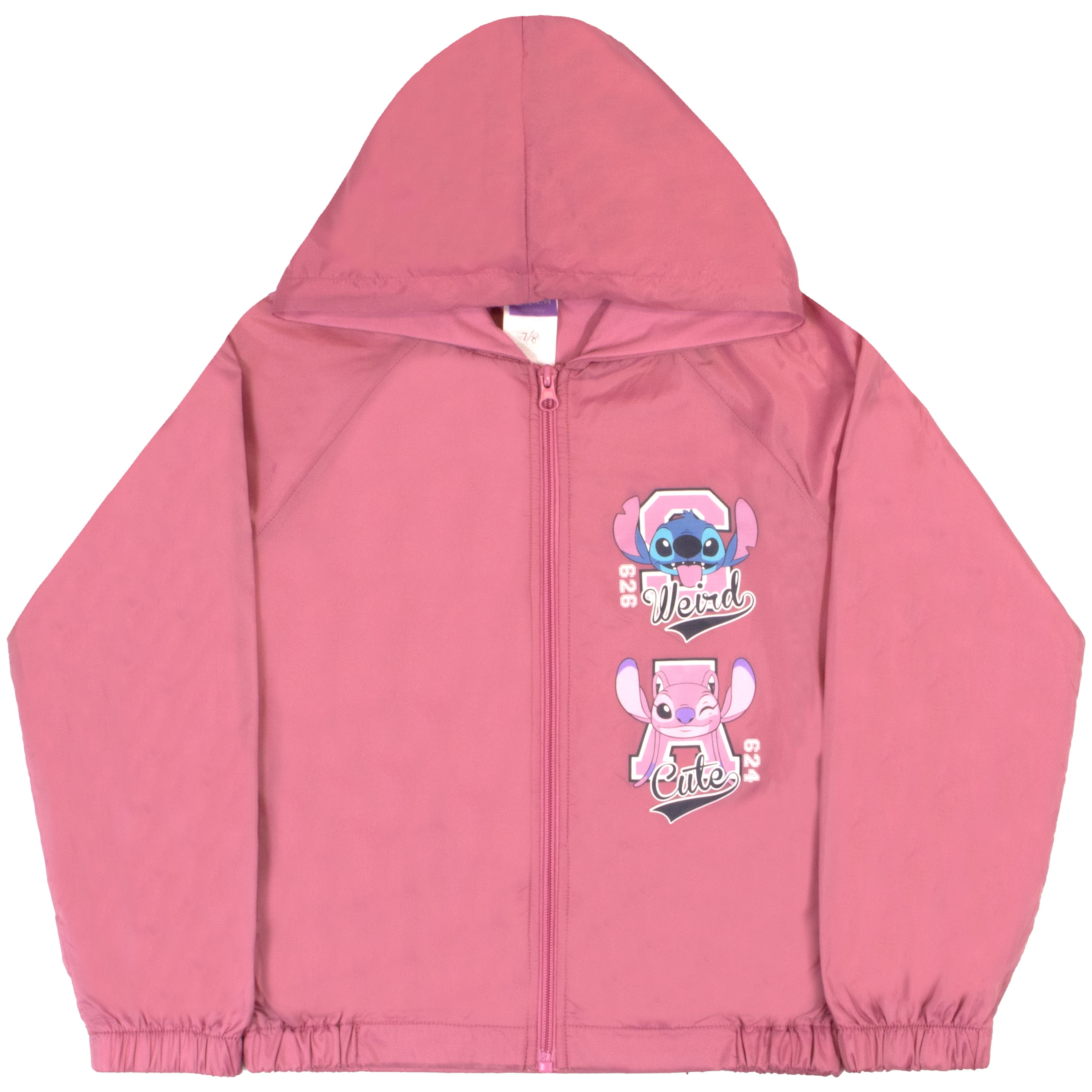 Disney Lilo and Stitch Girls Windbreaker Jacket Kids Rain