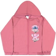 DISNEY Lilo and Stitch Girls Windbreaker Jacket Kids Rain Jacket for Big Kids Girls Rain Jacket Lightweight Rain Gear Lilo & Stitch Graphic Print (Sizes 7-16)