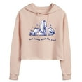 thumbnail image 1 of Disney - Lilo & Stitch - Go With The Flow - Juniors Cropped Pullover Hoodie, 1 of 4